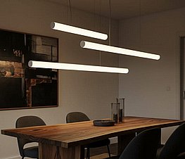 פרופיל לד תלוי עם שלט- טיוב עגול תאורה חזקה ניתן לעמעום פרופיל לד תלוי עם שלט- טיוב עגול תאורה חזקה ניתן לעמעום